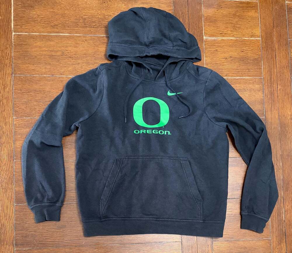 Nike University of Oregon Ducks Black Pullover Hoodie Size Small